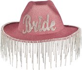 Ginger Ray - Ginger Ray - Roze glitter Bride cowgirlhoed