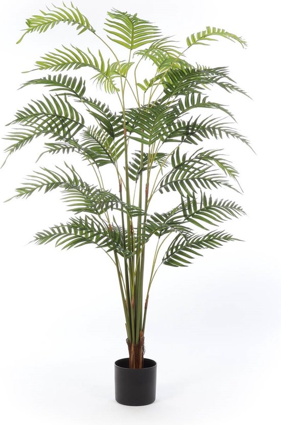 Kunst Palmboom Arecablad | 170cm - kunstpalm arecablad - Kunstplanten voor binnen - Groen