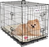 MaxxPet Dog Crate - Noir - 63x44x50cm - Plaid gratuit