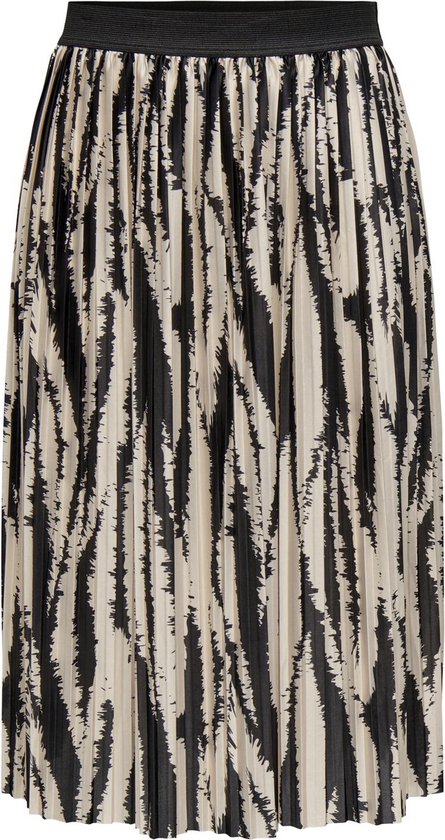 Jacqueline de Yong Rok Jdyboa Skirt Jrs 15206814 Tapioca/zebra Dames Maat - L