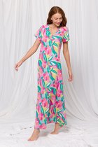 Lords x Lilies Slaapkleedje/strandkleed, multicolor bloemen - maat XXL