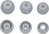 Ibley Zachte siliconen oortips wit - 3 paar / 3 maten - universeel geschikt - S / M / L formaat - oordopjes set - voor oortjes