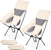 Luxiba - 2 stuks opvouwbare campingstoel, draagbare ultralichte campingstoelen, draagbare visstoel, snelle demontage en montage met draagtas, voor wandelen, kamperen, picknicken, outdoor
