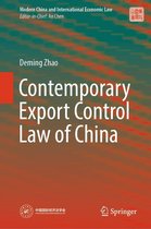 Modern China and International Economic Law - Contemporary Export Control Law of China