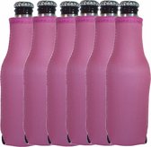 6 stuks bierfleshouder- flessen koel houder - bierfles - Roze Specialties by Eizook