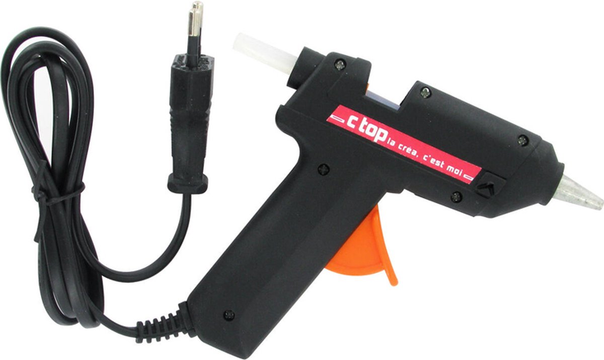 Lijmpistool Zwart 15W - incl 2 Lijmsticks 7mm - Hobby & DIY & Creatief - 13cm