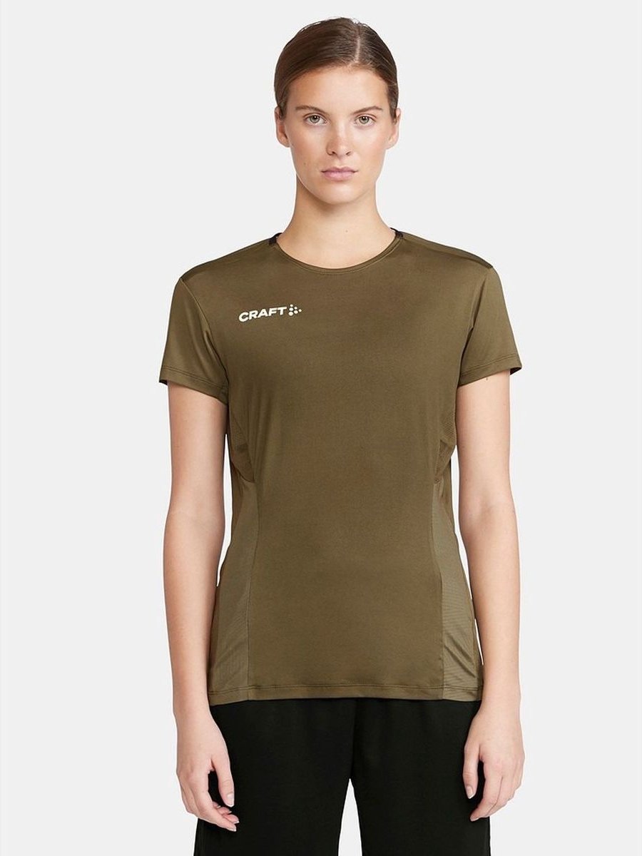 Craft Extend T-Shirt Dames - Bruin | Maat: XS