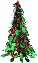 Clayre & Eef Kerstdecoratie Kerstboom Ø 16x38 cm Rood Kunststof
