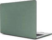 Laptophoes - Geschikt voor MacBook Air 2022 Hoes - Case voor 13.6 inch Air met M2 Chip (2022) - Model A2681 - Mat Middernacht Groen
