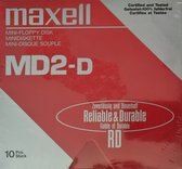 Maxell RD MD2-D 5,25 inch floppy's, mini floppy disk 5 1/4, doos met 10 stuks
