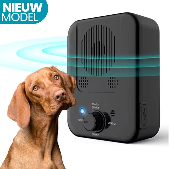 Foto: Luvago anti blaf apparaat ultrasoon anti blafband anti blaf apparaat voor kleine en grote honden zonder schok oplaadbaar blafband voor honden anti blaf waterbestendig 15m bereik 3 standen diervriendelijk