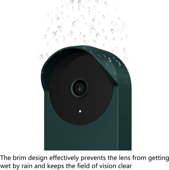 Beveiligingscamera Hoes - Groen - Google nest video deurbel batterij - Google nest - beschermhoes - anti regen - helder zichtvideodeurbel beschermer - videodeurbel hoes- videodeurbel cover - videodeurbel bescherming van Cavogin — afbeelding 3