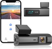 Autocamera Dashcam: Draadloze Auto Camera met 2.5K Voorkant, Full HD 1600P Recorder, Nachtzicht, Brede Hoek, WDR, G-Sensor, Parkeermonitor en App Bediening