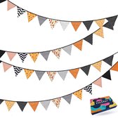 Fissaly Verjaardag Stoffen Vlaggetjes Slinger – Decoratie – Happy Birthday - Luxe feest versiering voor je verjaardagsfeest – Rood, Geel, Blauw, Groen, Paars & Oranje