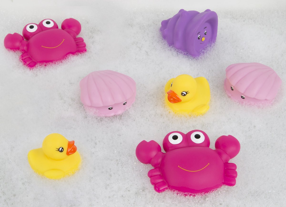 Playgro Drijvend badspeelgoed volledig afgesloten - 7st - badgeschenkset - Schimmelvrij - Badspeelgoed - waterspeelgoed baby - Waterspeelgoed Peuters - Baby Speelgoed - Waterspeelgoed - BPA vrij — afbeelding 3