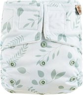 HappyBear | Couche lavable All In One - Botanical | Taille unique - 4kg à 15kg | Peut être utilisé de la naissance à l'apprentissage de la propreté | Doubles drains - moins de risques de fuites | Fermeture velcro pratique