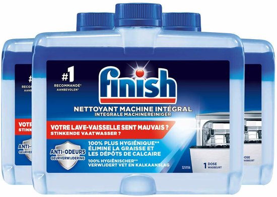 3x Finish Integrale Machinereiniger Regular 250 ml