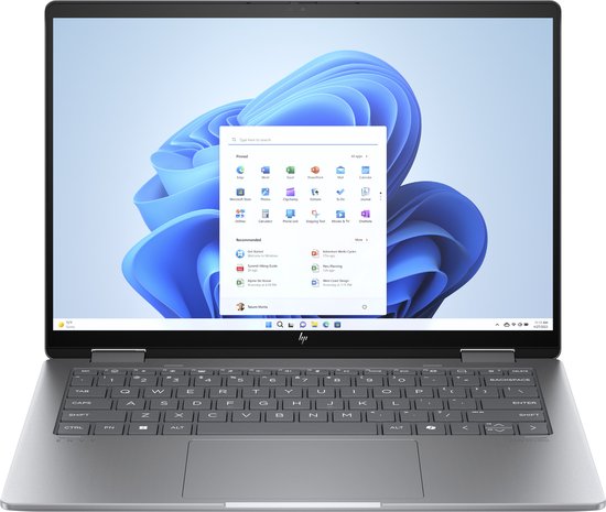 HP ENVY x360 14-fc0976nd Intel Core Ultra 7 155U Hybride (2-in-1) 35,6 cm (14") Touchscreen 3K 32 GB LPDDR5-SDRAM 1 TB SSD Wi-Fi 6E (802.11ax) Windows 11 Home Grijs