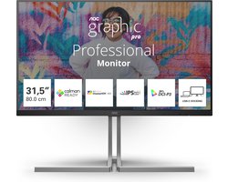 AOC U3 U32U3CV computer monitor 80 cm (31.5") 3840 x 2160 Pixels 4K Ultra HD LCD Zwart