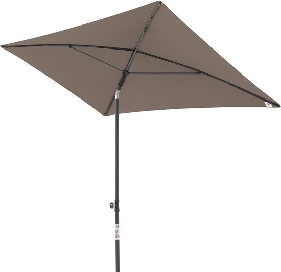 Derby Balkonparasol 180x120cm In De Kleur Bordeaux I Rechthoekige Parasol Voor Balkon Terras Met Schuifknop Om Te Openen Hoogte Verstelbaar Kantelbare Tuinparasol 1723113063