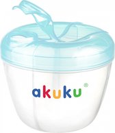 Akuku Melkpoeder Dispenser Voor 4 voedingen - Poedertoren - Babymelkpoeder bakje - blauw