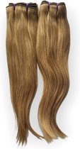Braziliaanse Remy weave - 16 inch steil 100% human hair extensions - kleur P8-22 blonde bunndel 1 stuk- bundel menselijke haren