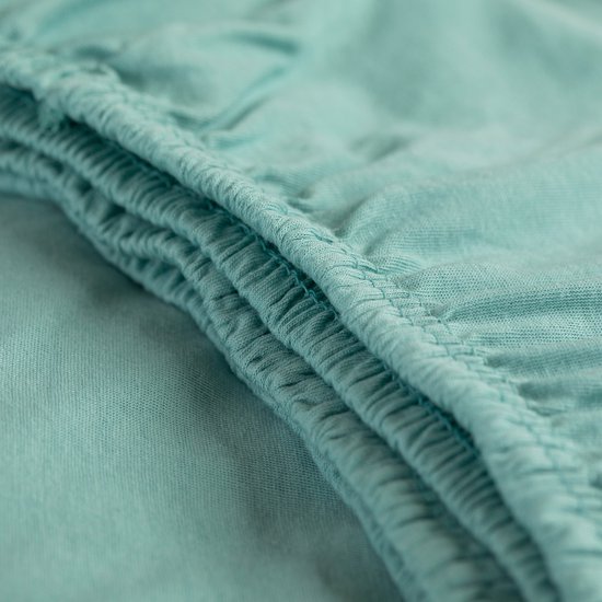 Drap-housse Cinderella - 180x220cm & 200/200cm - Jersey - Vert - Hauteur de matelas jusqu'à 25cm