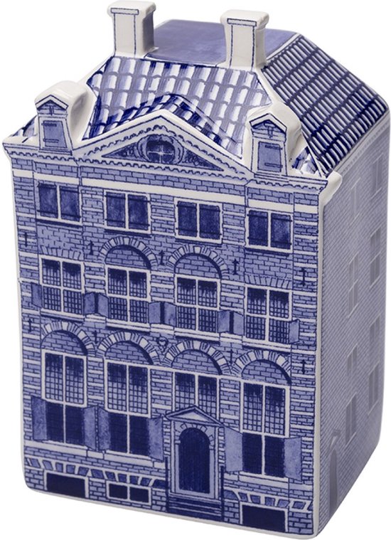 Rembrandt - maison - hauteur 14 cm - Bleu de Delft - céramique - maisons de canal - cadeaux hollandais - souvenirs hollandais