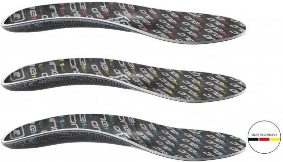 SQ-Insoles ONE11 – Maat 45 - Inlegzolen – Heren en Vrouwen – Uniseks – Voor Mountainbikefietsers – Sport – Alle voettypes