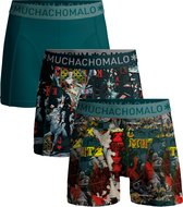 Muchachomalo Heren Boxershorts - 3 Pack - Maat XL - 95% Katoen - Mannen Onderbroek