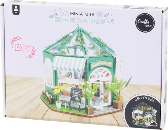Foto: Crafts co miniature garden house om zelf te maken diy met led verlichting