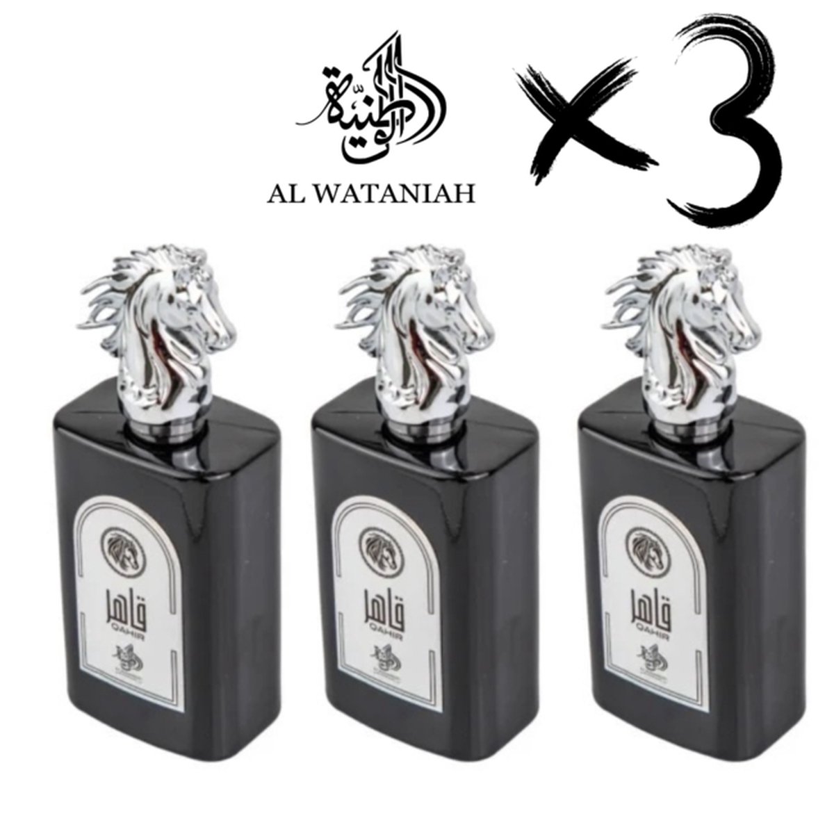 Goedkoopste AL WATANIAH ETERNAL PERFUME QAHIR, 3 x 100ml