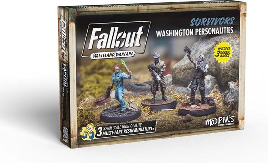 Fallout : Wasteland Warfare - Survivants : Personnalités de Washington - Extension - Modiphius Divertissement