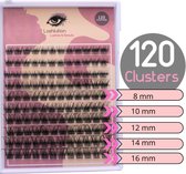 120 Clusters Natural lashes - DIY Wimperextensions - Roos DIY Wimpers Collectie - DIY Lashes - Lashlution