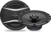 Caliber Auto Speakers - Ø 16,5 cm speaker frame - 30 mm Mylar Dome Tweeters - 240 Watt Totaal Vermogen - 2-weg Coaxiaal Luidspreker set - inclusief Grill (CDS6G)