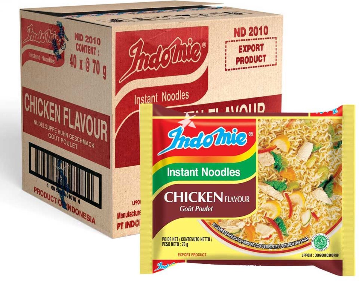 Indomie Instant Noedels Noodles Kip Goût Poulet (40x 70gr)