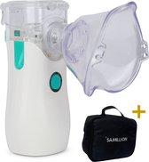 Samillion Aerosoltoestel - Ultrasone Vernevelaar Inhalator - Inhalator - Inhalator voor kinderen - Inhalatieapparaat voor Kinderen, Volwassenen en Baby’s - 2 modes - Incl. 4 mondstukken