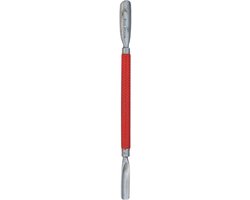 Foto: Belux surgical instruments bokkepootje manicure en pedicure dubbelzijdig cuticle pusher 13 5 cm set van 2 rood