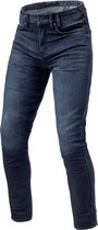 REV'IT! Jeans Carlin SK Dark Blue Used L34/W31 - Maat - Broek