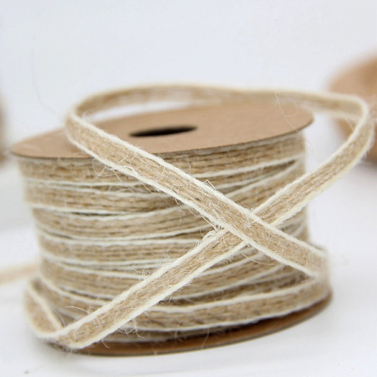 Ruban De Jute De 10 M De Long - 8 Cm - Vintage - Ruban Cadeau