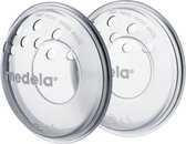 Medela Tepelbeschermers Siliconen membraan beschermd je tepels tussen de voedingen, bij kloven en pijn doordat de tepels niet tegen je kleding schuren - 2 stuks