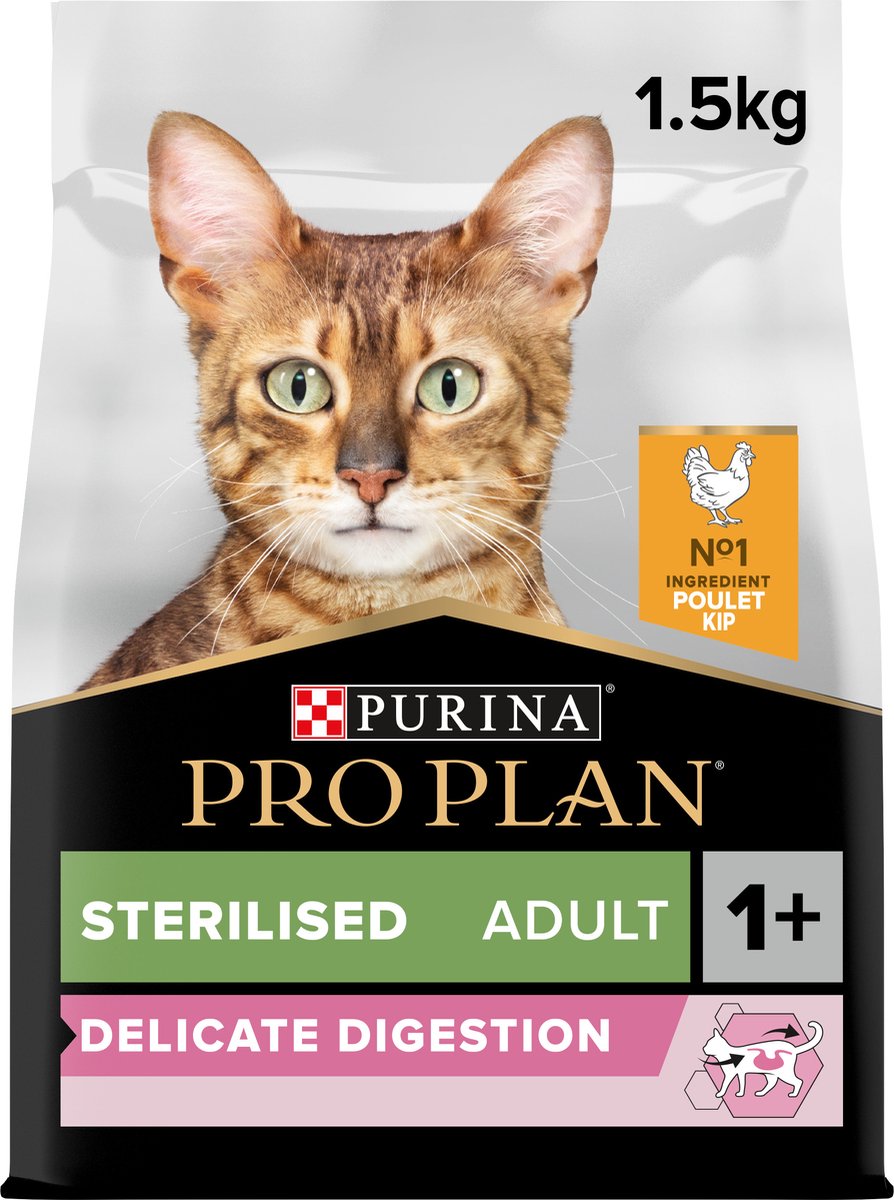 Pro Plan Sterilised Adult Delicate Digestion - Kattenvoer Droogvoer - Kip - 1.5 kg