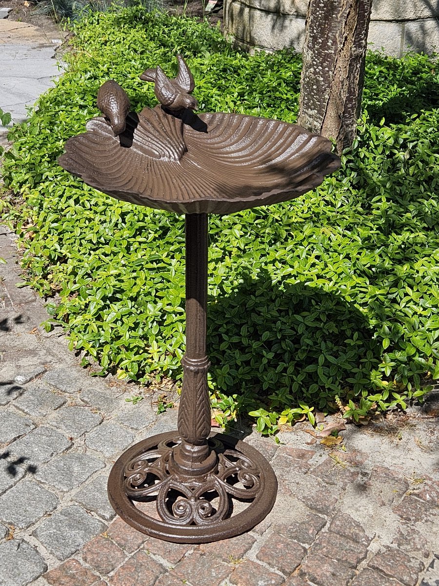 vogeldrinkschaal - voederschaal-drinkschaal- vogeldrinkschaal - gietijzer-vogelbadje