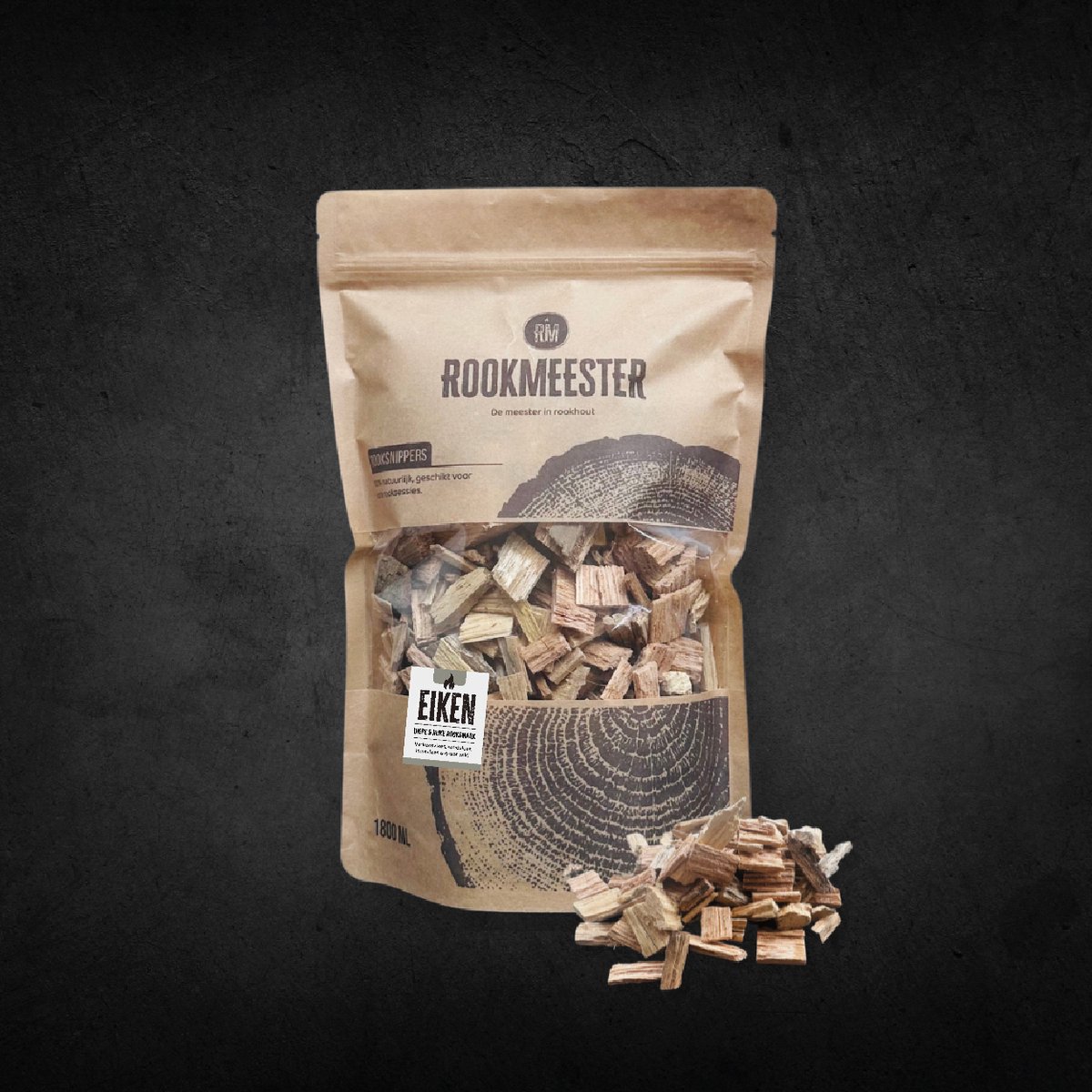 Rookmeester - Rooksnippers Eiken - 500g - Rookhout
