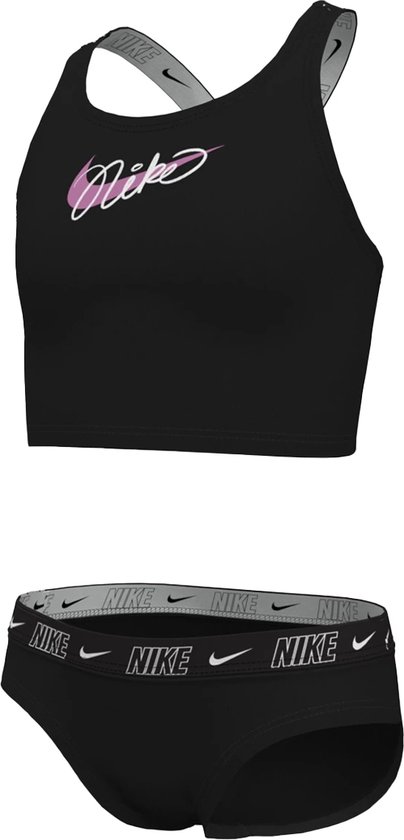 Nike bikini set in de kleur zwart.