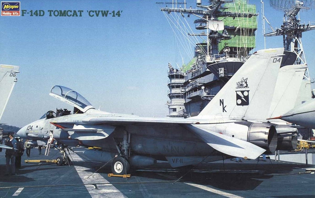 Hasegawa - 1/48 F-14D TOMCAT CVW-14 PT12 (3/24) * - modelbouwsets, hobbybouwspeelgoed voor kinderen, modelverf en accessoires