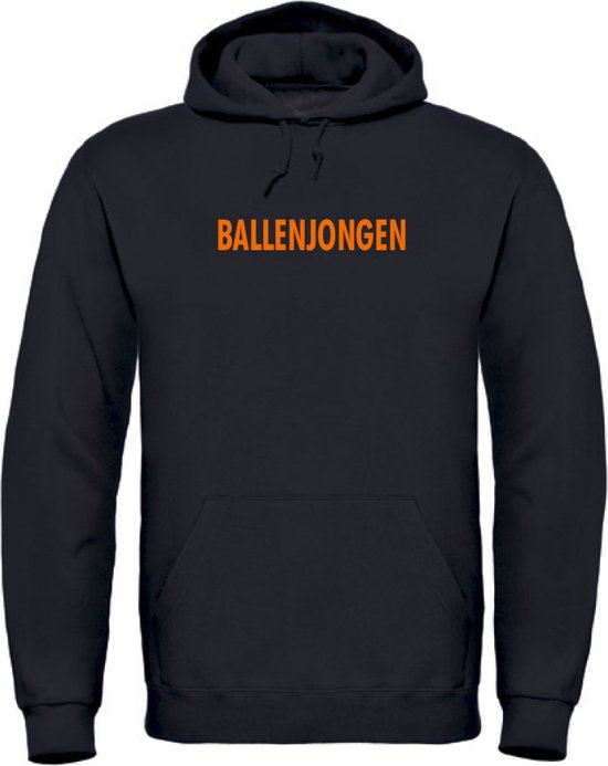 EK hoodie zwart XL - Ballenjongen - soBAD. | EK 2024 | Unisex | Sweater dames | Sweater heren | Voetbal