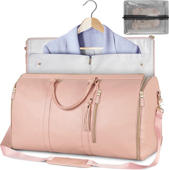 Foto: Huiselijk geluk opvouwbare multifunctionele reistas geschikt voor zakelijke en weekendreizen 28x30x52 cm speciaal voor vrouwen geschikt voor jurken en zakelijke kleding handbagage met laptopvak grote capaciteit en waterdicht