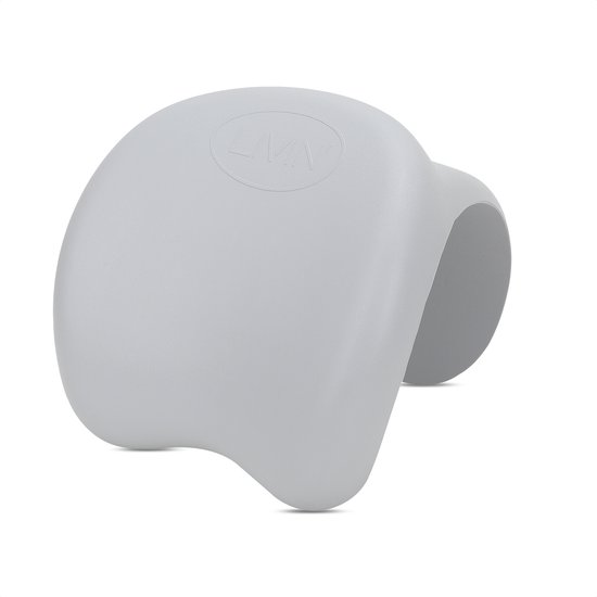 LIVIN' Opblaasbare Spa Kussen - Whirlpools - Spa Accessoires - Spa Hoofdsteun - Opblaasbare Spa Hoofdsteun - 23*25 CM - 100% Polyurethaan - Uitstekende Kwaliteit - Geschikt voor Spa, Jacuzzi en Whirlpools - Grijs