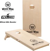 Wicked Wood Cornhole Set - ACL Comp - 120x60 - 15mm dik berkenhout